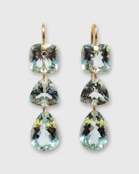 Jemima Earrings in Green Quartz