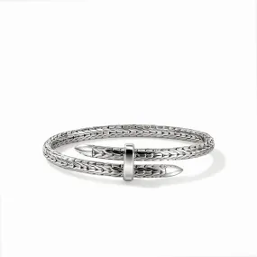 John Hardy Spear Silver Flex Cuff Bracelet