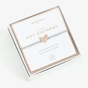 Joma Jewellery Beautifully Boxed a little 21st Birthday Bracelet