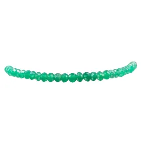 Karen Lazar 2MM Gold Filled Bracelet - GREEN ONYX