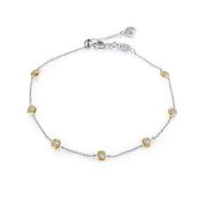 Lafonn Simulated Diamond Adjustable 7 Symbols of Joy Station Bracelet B0126CLT75