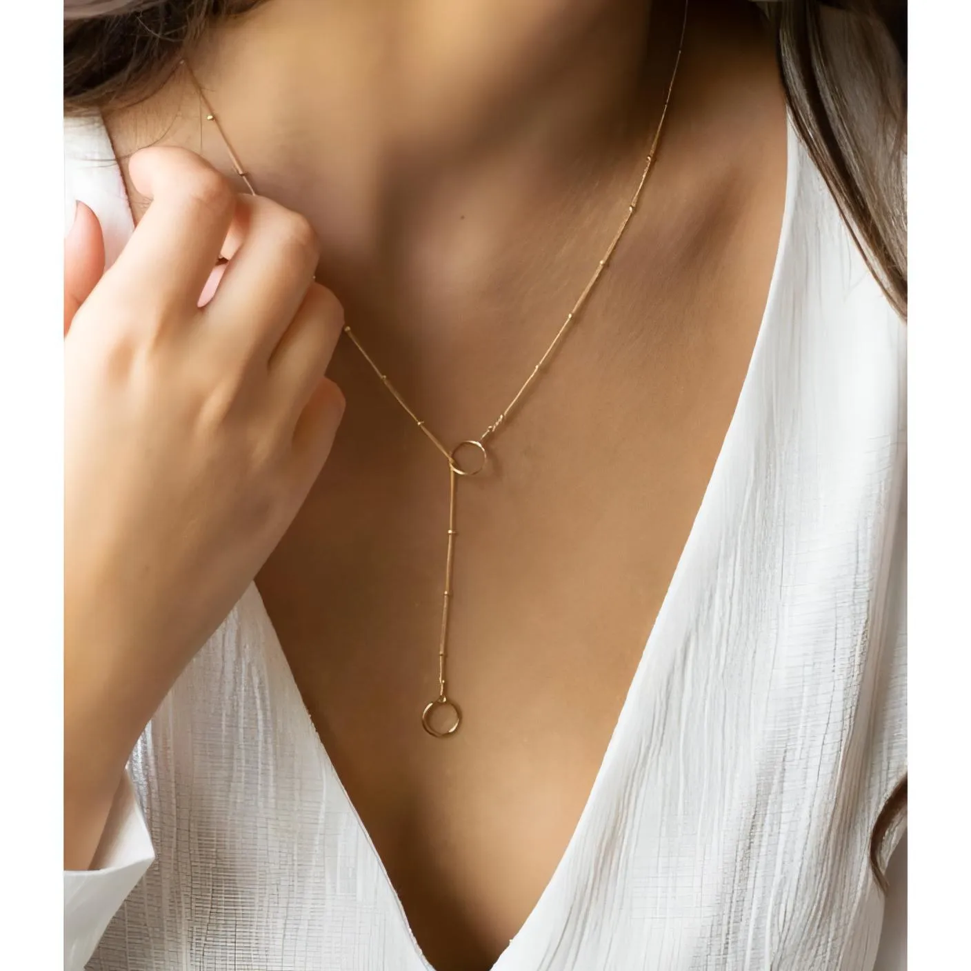 Lariat Long Necklace