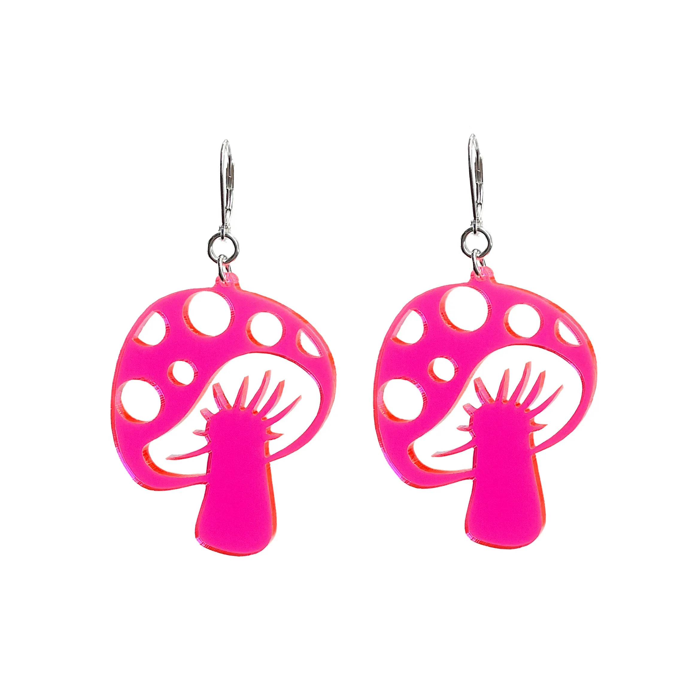 Last Chance! Shroom to Glow - Large Mushroom Earrings