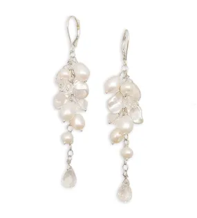 Lori Ann Pearl & Rock Quartz Earrings