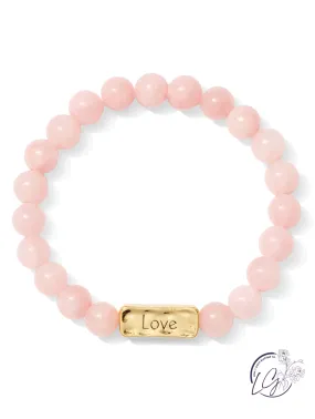 Love Pink Stone Bracelet