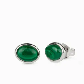 Malachite Stud Earrings