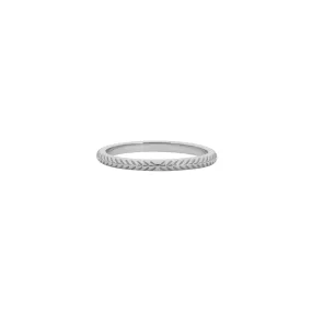 MARJORIE ETCHED BAND SILVER