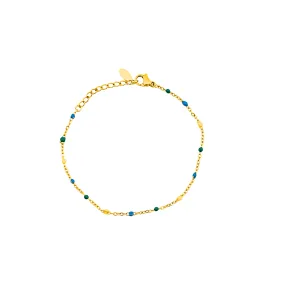 Mini Enamel Beads Stainless Steel Bracelet | Brights