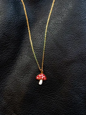 Mushroom Charm Necklace