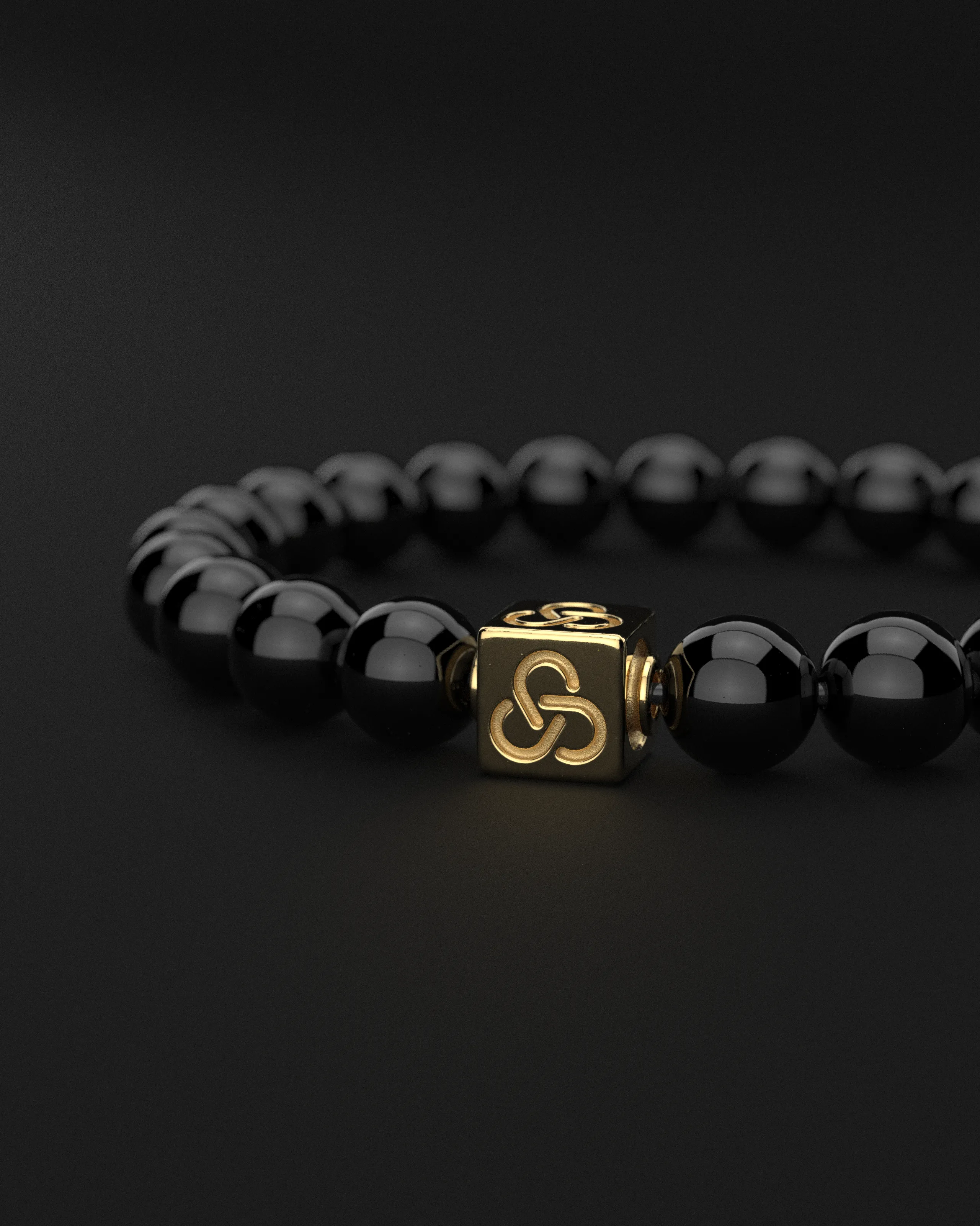 Onyx Bracelet 8mm | Essential by Seekers Men's Jewelry