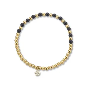 ONYX LOTUS PURITY GEM BRACELET