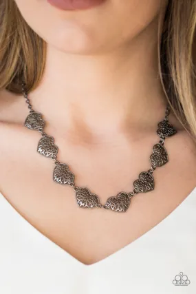 Open Door Jewelry - Easy To Adore - Black Necklace - Paparazzi Accessories