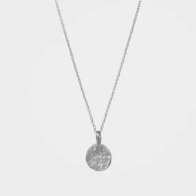 Organic Moon Pendant Necklace, Daira -  Silver | By Lunar James