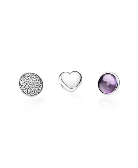 Pandora 792091SAM February Petites, Synthetic Amethyst