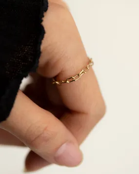 Paperclip Chain Ring