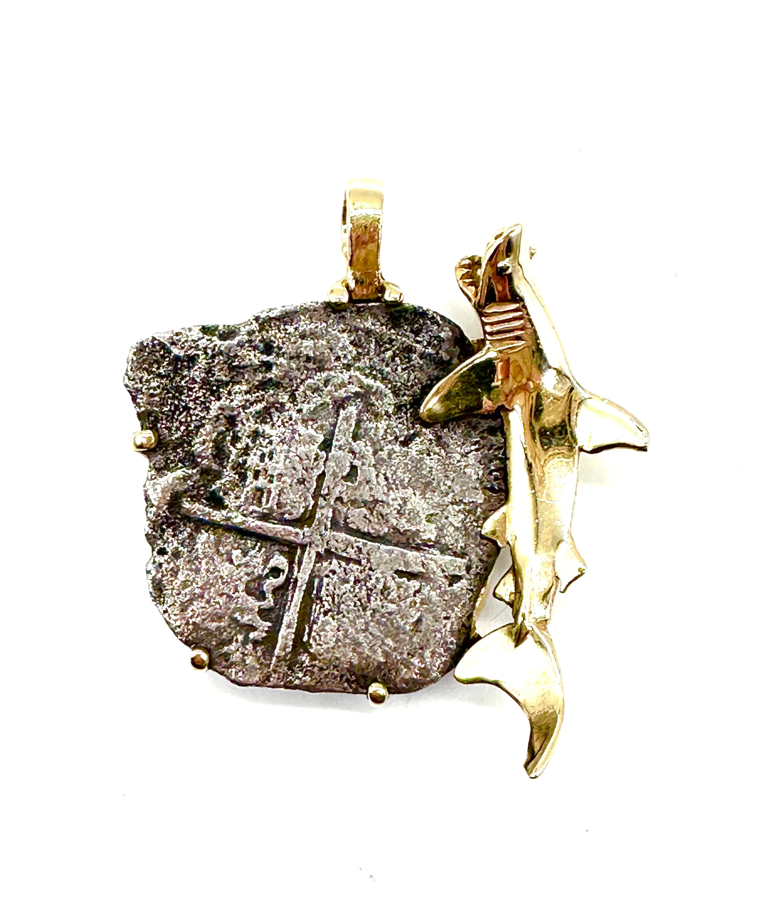 Pieces of Eight shipwreck coin pendant