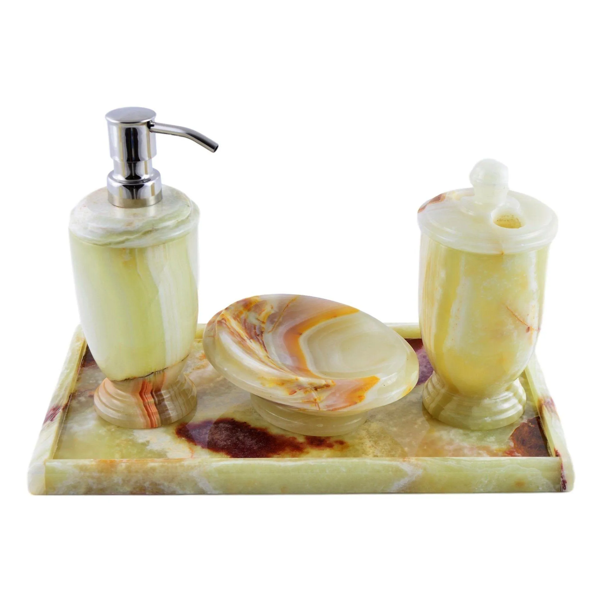 Pistachio Green Onyx Bathroom Set of Atlantic Collection