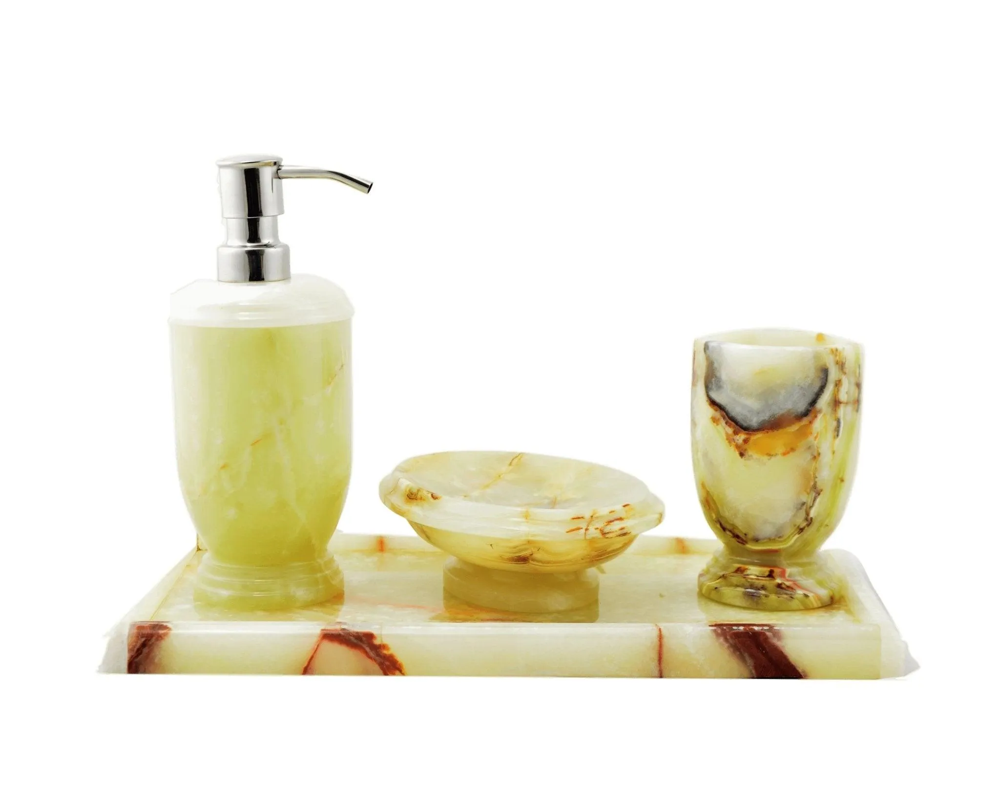 Pistachio Onyx Bathroom Accessories Set of Atlantic Collection