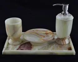 Pistachio Onyx Bathroom Accessories Set of Atlantic Collection