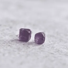 Raw - Amethyst Studs