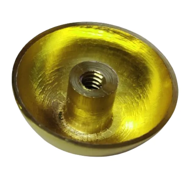 RiseOm Half Round Dome Cap made of brass 30mm diameter