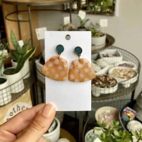 Rivergirl Curiosities | Checkered Polymer Clay Earrings