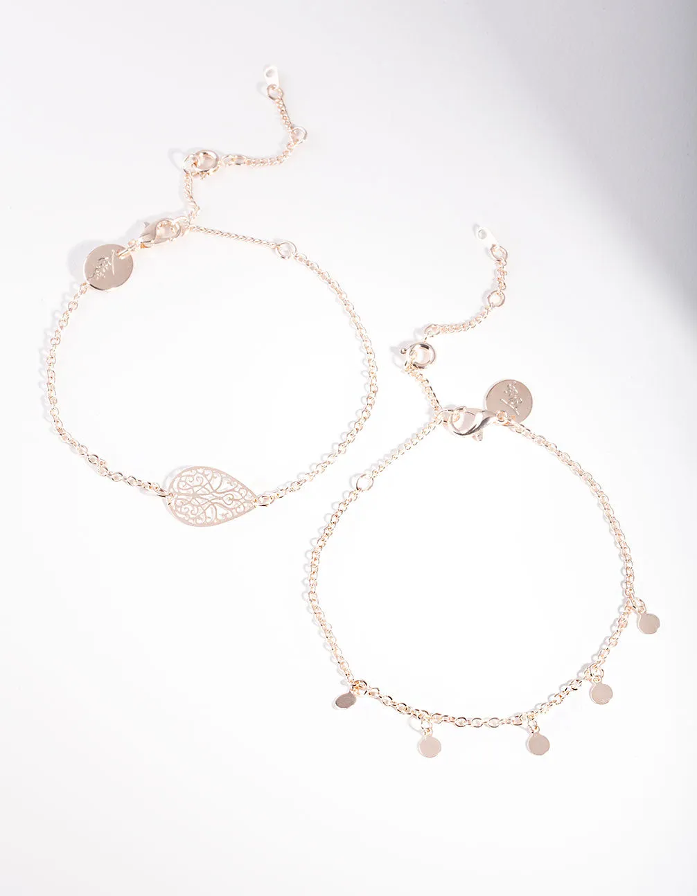 Rose Gold Filigree Bracelet Pack