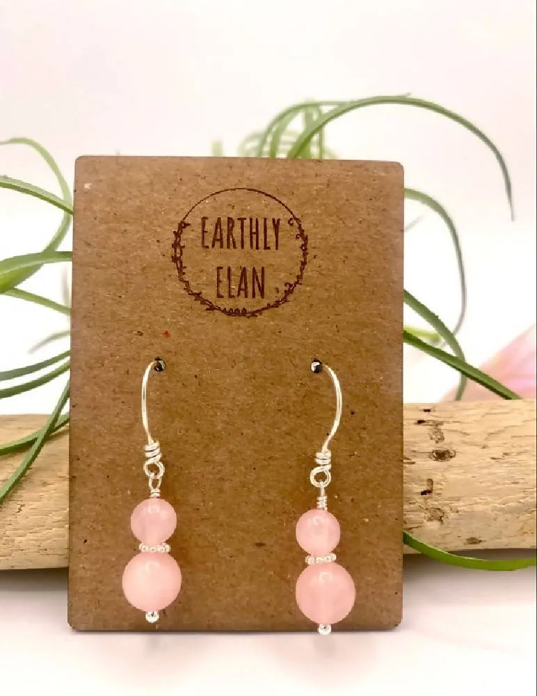 Rose Quartz Earrings