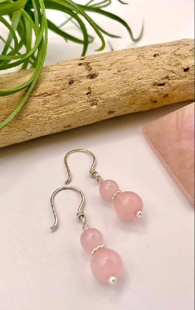 Rose Quartz Earrings