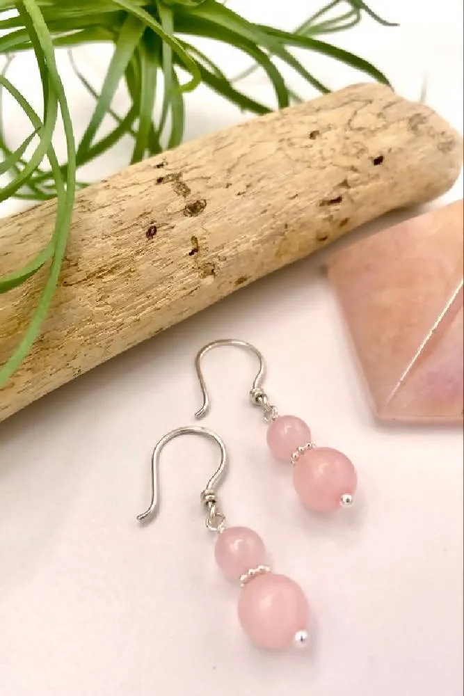 Rose Quartz Earrings