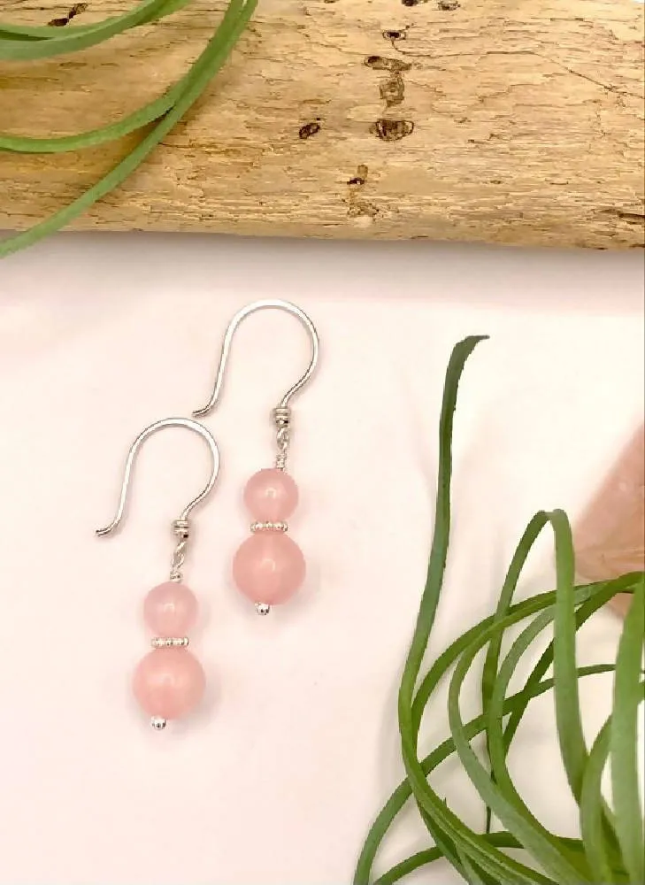 Rose Quartz Earrings