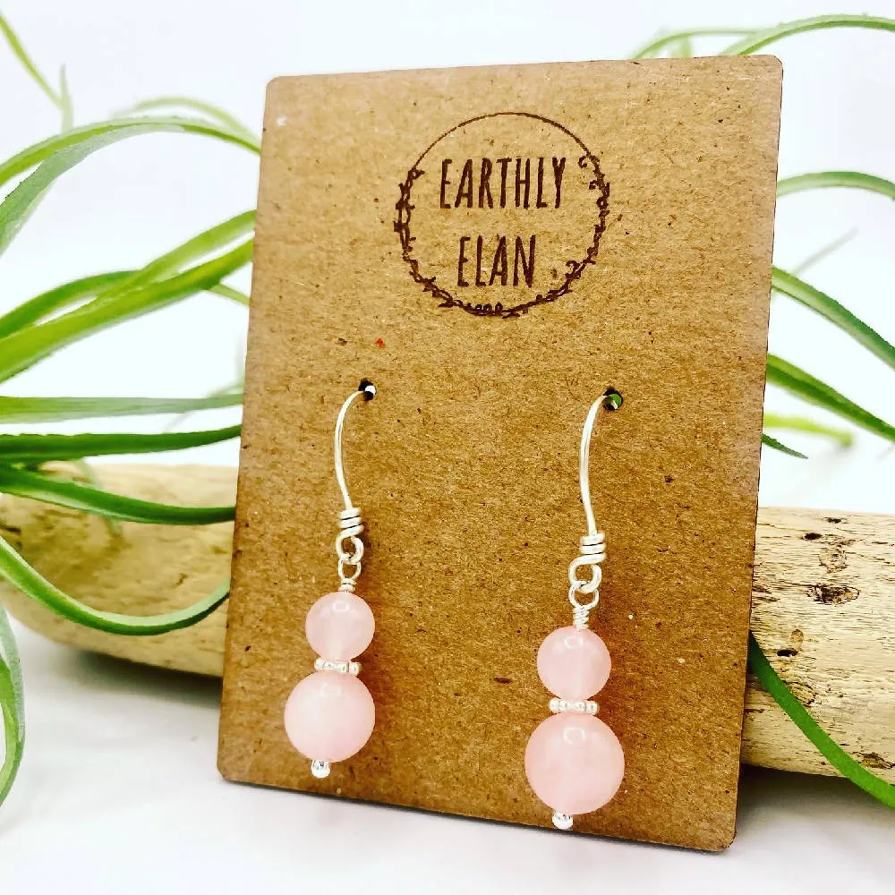 Rose Quartz Earrings