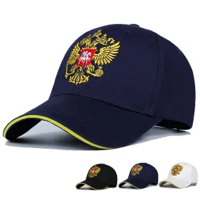 Russia Baseball Caps Russia Badge Embroidery Golf Caps Cotton Snapback Hats Men Women Hip Hop Hats Bone Fashion Sports Hats