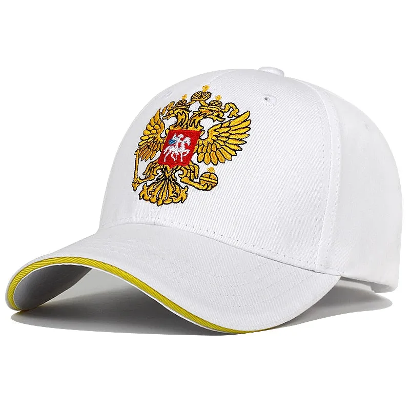 Russia Baseball Caps Russia Badge Embroidery Golf Caps Cotton Snapback Hats Men Women Hip Hop Hats Bone Fashion Sports Hats