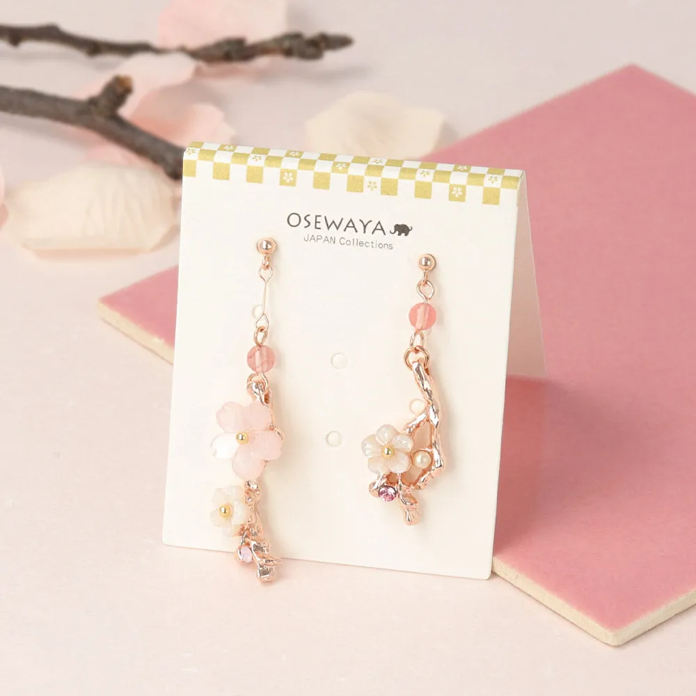 Sakura Twig Mismatched Earrings