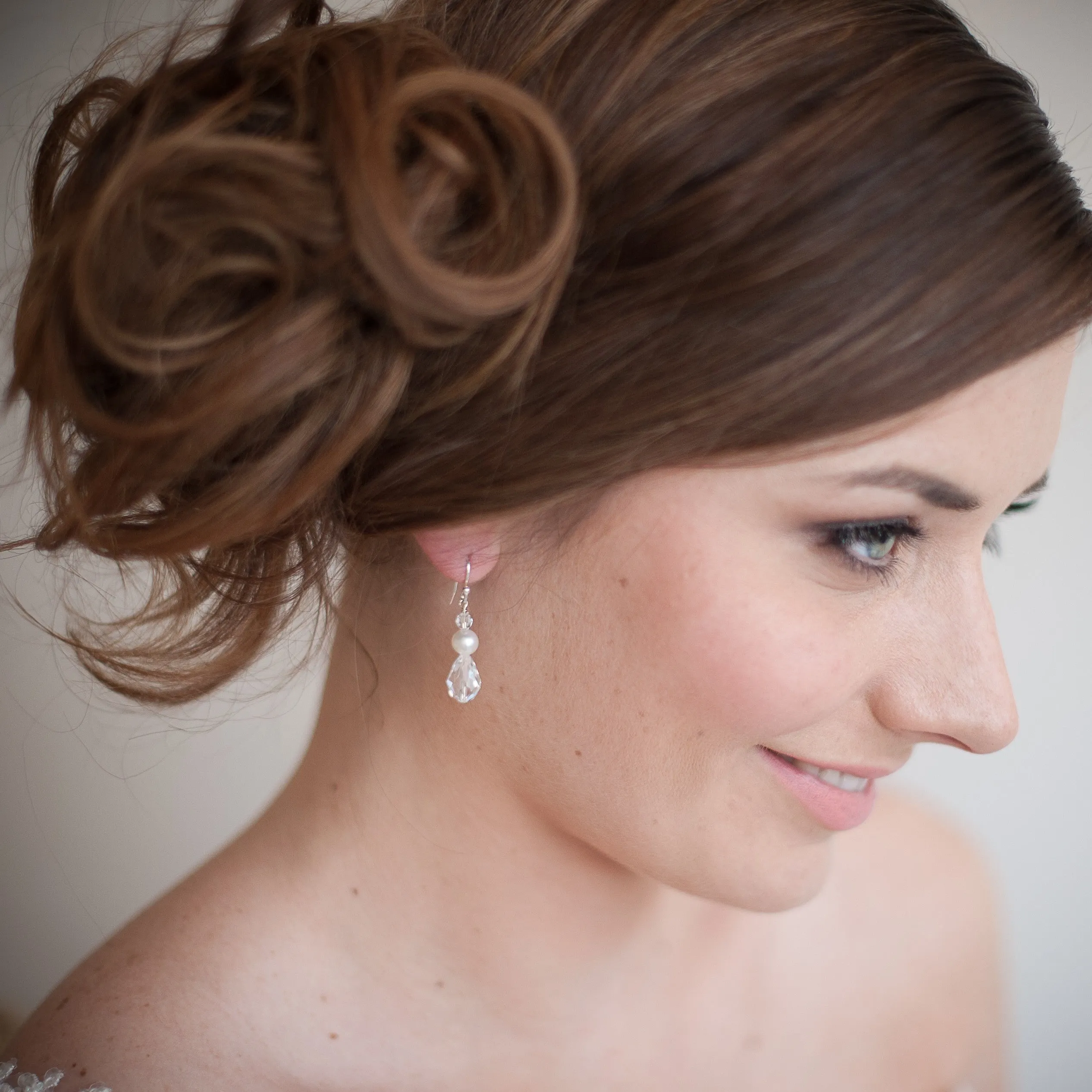 Scarlett Crystal Wedding Earrings