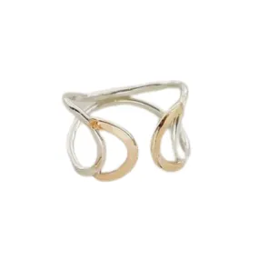 Selene Crescent Ring - Two-Tone