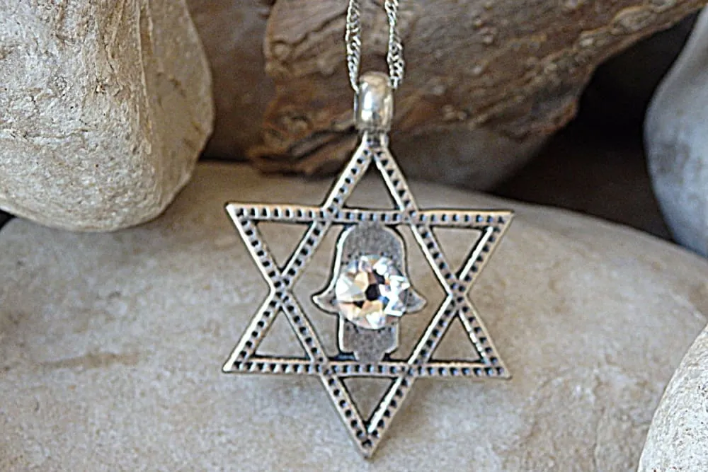 Silver Star of David Necklace