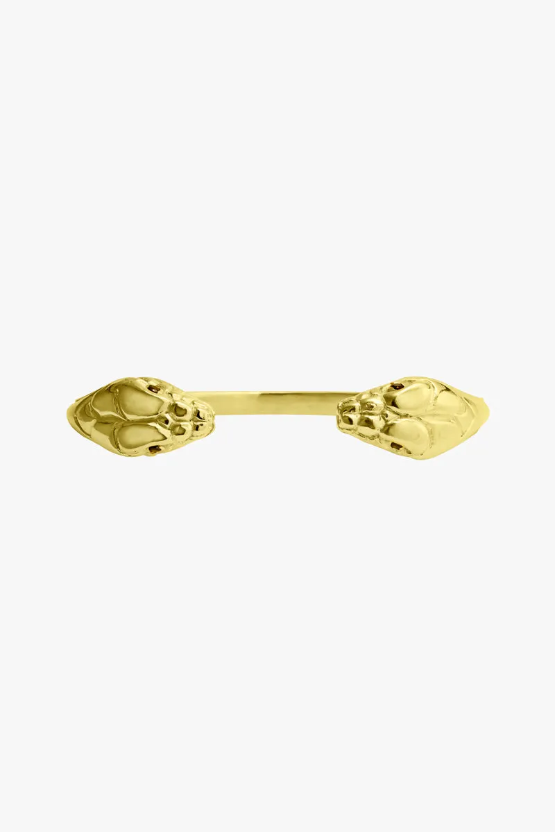 Snake bracelet gold plated