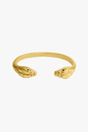 Snake bracelet gold plated