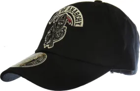 Sons Of Anarchy SAMCRO Black Adjustable Baseball Cap