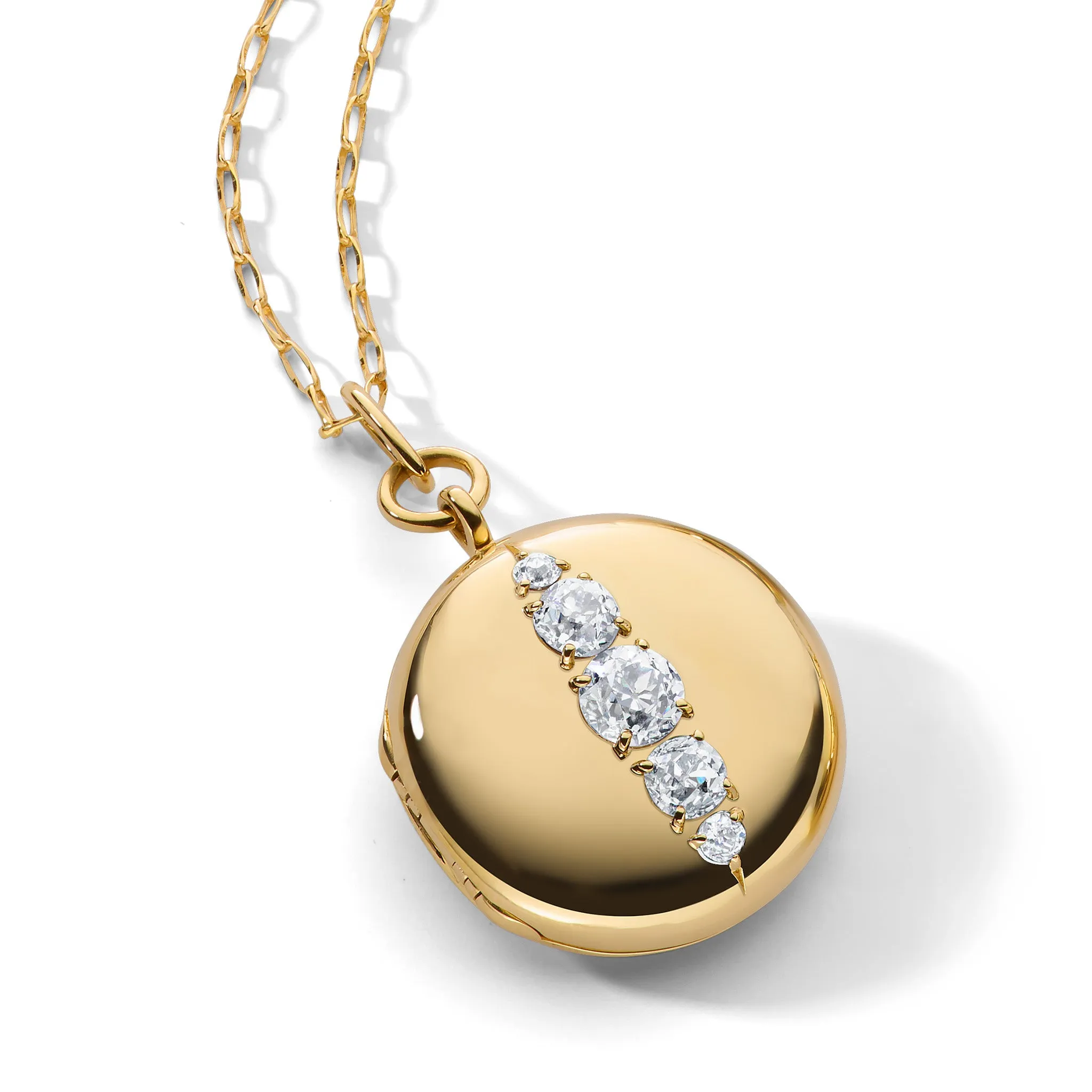 Special Edition Locket with Round Vintage Diamonds