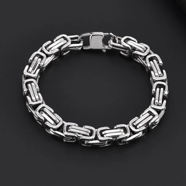 Stainless Steel Hip Hop Bracelet 不銹鋼嘻哈手鍊 (KJBR16058a)