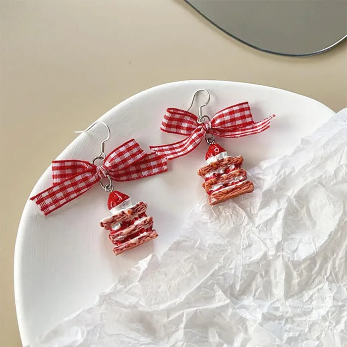 Strawberry Cake Earrings