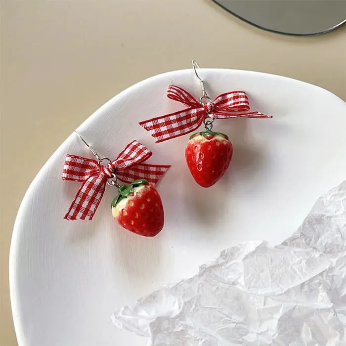 Strawberry Cake Earrings