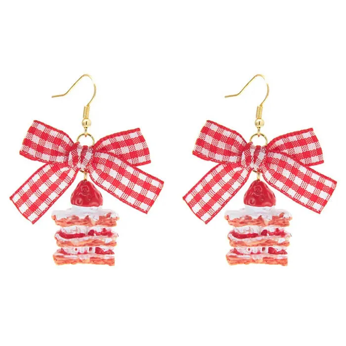 Strawberry Cake Earrings