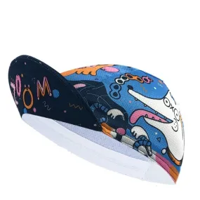 Summer Thin Style Breathable Cycling Caps Abstract Cartoon Animal Print Bicycle Sports Hats Quick Dry Shade Easy To Carry