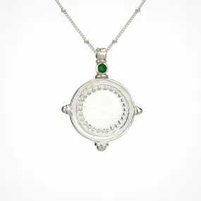 Sura Necklace - Silver   Emerald