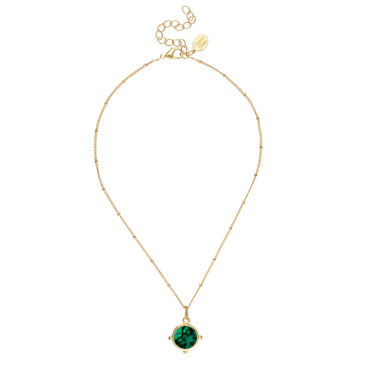 Susan Shaw Dainty Coupe Necklace - Evergreen