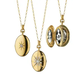 The Four Image "Premier" Starburst Diamond Locket